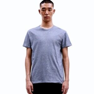 SAMSOE SAMSOE Mens Short Sleeve KRONOS O-N STRIPE T-Shirt Total Eclipse SZ S EUC